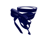 navy blue silk bow twisted (korblox)