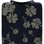 Navy Tropical Floral Button Shirt ( Torso )