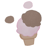 ‿ ♡ neapolitan ice cream pup