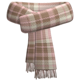 ♡ neapolitan pink brown plaid scarf