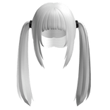 Neat Ponytails in White
