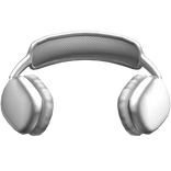 neck headphones silver