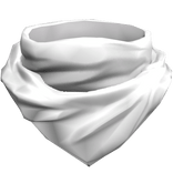 Neck Scarf White Cowl