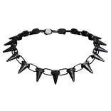 Black Metal Spiky Necklace Girl [3.0]