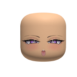 Needy Anime Face with Purple Eyes