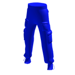 [NEON] Blue Cargo Joggers
