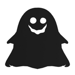 Neon Creepy (Cute Black White Ghost Pet Anime)