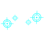 Neon Cyan Target Marks