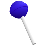 Neon Dark Blue Lollipop