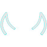 Neon Demon Horns (Cyan)