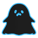 Neon Dull (Cute Black Blue Ghost Pet Anime)