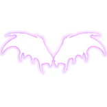 Neon Emissive Glowing Demon Wings (Purple)
