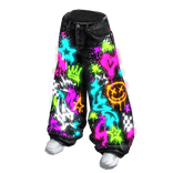 Neon Glow Graffiti Baggy Jeans + Shoes