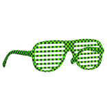 Neon Green Checkerboard Scene Kid Shutter Shades