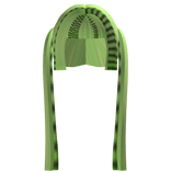 ♡ : neon green raccoon cyber goth y2k pigtails 