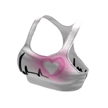 💥Neon Heart💥 White Yoga Pilates Top💥