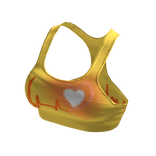 💥Neon Heart💥 Yellow Yoga Pilates Top💥