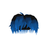 Neon Midnight Blue Messy Hair