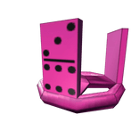 Neon Pink Domino Crown