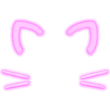 Neon Pink Hello Kitty Filter (Glowing Emissive)