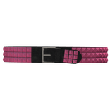 NEON PINK STUDDED BELT
