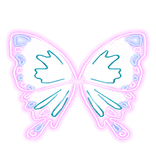 Neon Prism Butterfly Wings