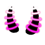 Neon Red Pink Emissive Horns
