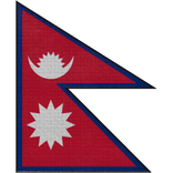 Nepal Flag Shoulder Patch