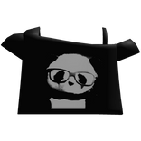 nerd panda black shirt 