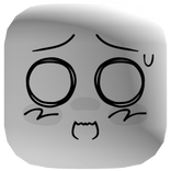 Nervous Worried Chibi Face [Institutional White]