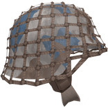 Netted Military Helmet | Cold Camo
