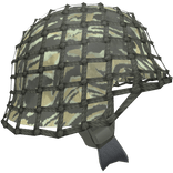 Netted Military Helmet | Green Tiger Camo