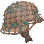 Netted Military Helmet | Urban Camo
