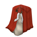 ₪|HOR|1890s| “Silent Night ” Gown in Red