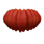 ₪|HOR|1890s| “Silent Night ” L Sleeve in Red