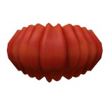 ₪|HOR|1890s| “Silent Night ” R Sleeve in Red