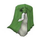 ₪|HOR| 1890s| “Silent Night ” Skirt in Green