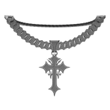 New Silver Cross Chain