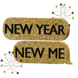 New Year New Me Text Bubble Message