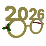New Years 2026 Glasses (Gold)
