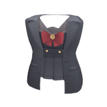 Niyaniya Black Shirt Dress w/ Skirt & Coat