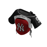 NOIR Off-Shoulder Cropped Jersey (Red Black)