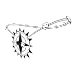 Noli's Void Star Necklace [B&W]