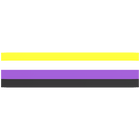Nonbinary Glowing Pride Armband (Left)