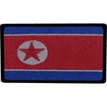North Korea Flag Patch, Full Colour