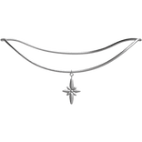 ✅ North Star Pendant Paperclip Necklace