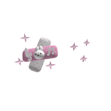 Note Rabbit Hair Clip