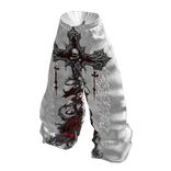 NOX – CRIMSON WHITE CROSS PANTS