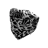 NOX – WHITE BLACK GRAFFITI CROP TOP