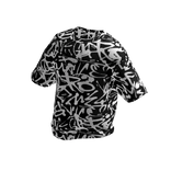 NOX – Y2K WHITE BLACK GRAFFITI SHIRT